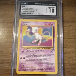 Pokemon Mew Black Star Promo CGC Gem Mint 10 08/53 Wizards 2000 - Image 1