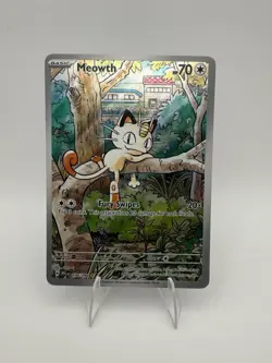 Pokemon Meowth 106/094 – Phantasmal Flames – TCG IR (Illustration Rare) NM - Image 1