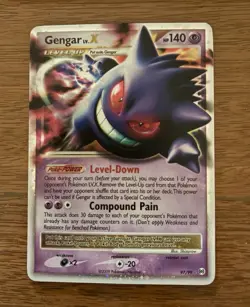 Pokemon Gengar TCG LV.X Platinum Arceus Holo Ultra Rare Card 97/99 - Image 1