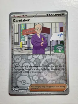 Caretaker 144/167 Sv06: Twilight Masquerade Reverse Holo Trainer Card Pokemon - Image 1