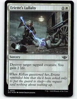 Eriette's Lullaby #10 foil Magic the Gathering Card - Image 1