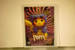 P - Pokemon Pikachu Cosplay Trading Card Holyday POPPY Pink Foil Playtime E/E (# - Image 1