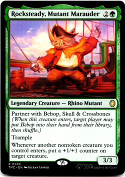 Rocksteady, Mutant Marauder [Commander: Teenage Mutant Ninja Turtles] MTG NM 🌳 - Image 1