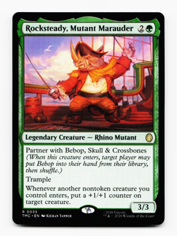 Rocksteady, Mutant Marauder [Commander: Teenage Mutant Ninja Turtles] MTG NM 🌳 - Image 3