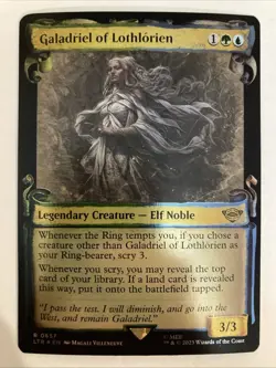 MTG Galadriel of Lothlorien (Showcase Scrolls) (0657) | NM | LoTR {LTR} FOIL - Image 1