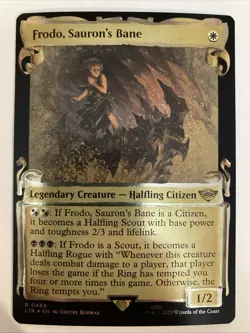 Frodo, Sauron's Bane (Showcase Scrolls) 0469 (Foil) NM Lord of the Rings - Image 1