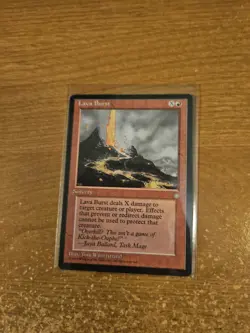 MAGIC THE GATHERING ICE AGE LAVA BURST MODERATELY PLAYED - Image 1