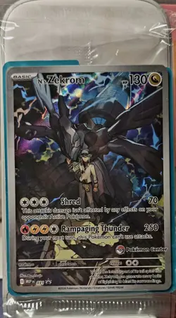 N's Zekrom 031 Ascended Heroes Pokemon Center Stamped Promo SEALED - Image 2
