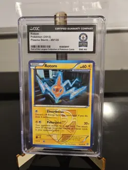 Rotom Plasma Storm CGC WORLD RECORD Pokemon Card 49/135 1 Of 1!! - Image 1