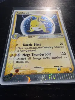 Pokemon Raichu Ex 98/100 EX Sandstorm 2003 Ultra Rare Holo DMG - Image 3