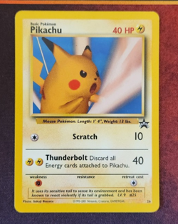 Pokemon Pikachu (SNAP) #26 WoTC Black Star Promo- - Image 1