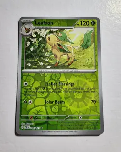 Leafeon 005/131 Prismatic Evolutions Reverse Holo Pokemon TCG - Image 1