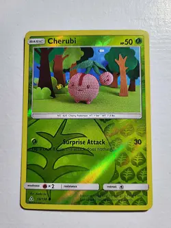 Cherubi 10/156 Ultra Prism Reverse Holo Pokemon TCG/ Art by Asako Ito - Image 1
