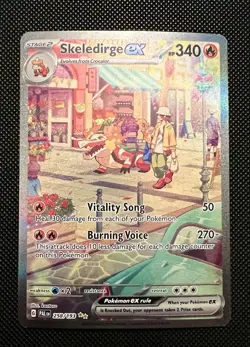 Pokemon TCG Skeledirge EX 258/193 Paldea Evolved Special Illustration Rare NM - Image 1