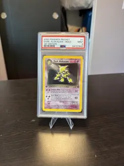 Pokemon Dark Alakazam 1st Edition Holo Team Rocket PSA 9 1/82 - Image 1