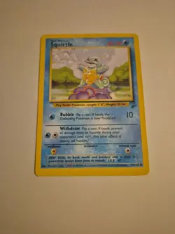 Pokemon Squirtle 063/102 Base Set Basic 40 HP Common Regular Mitsuhiro Arita - Image 1