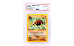 Pokemon Kabuto Fossil 1st Edition #50 PSA 10 Gem Mint - Image 1