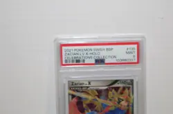 Zacian LV. X #SWSH135 Celebrations Collection 2021 Pokemon Holo Promo PSA 9 Mint - Image 3