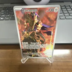 Pokemon Zamazenta 201/182 SV10 Destined Rivals Full Art Holo Near Mint. - Image 2
