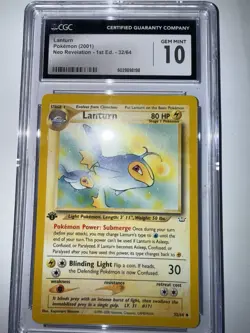 Pokemon TCG 2001 1st Edition Lantern CGC 10 Gem Mint - Image 2