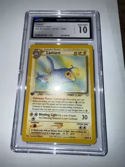 Pokemon TCG 2001 1st Edition Lantern CGC 10 Gem Mint - Image 3