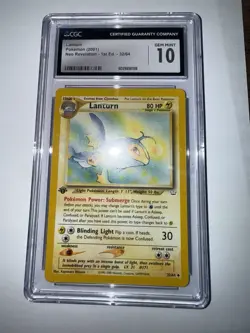 Pokemon TCG 2001 1st Edition Lantern CGC 10 Gem Mint - Image 4