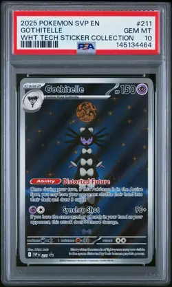 2025 POKEMON SVP EN-SV BLACK STAR PROMO #211 GOTHITELLE PSA 10 - Image 1