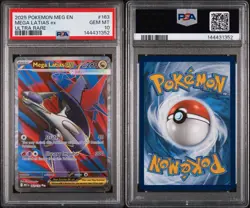 2025 POKEMON MEG EN-MEGA EVOLUTION ULTRA RARE #163 MEGA LATIAS EX PSA 10 - Image 3