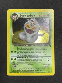 Pokemon Dark Arbok 2/82 Team Rocket Holo Rare Unlimited 2000 MP - Image 2
