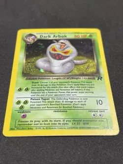 Pokemon Dark Arbok 2/82 Team Rocket Holo Rare Unlimited 2000 MP - Image 3
