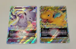 Mewtwo VSTAR 031/078 and Dragonite VSTAR 050/078 Pokemon GO NM - Image 1