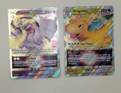 Mewtwo VSTAR 031/078 and Dragonite VSTAR 050/078 Pokemon GO NM - Image 2