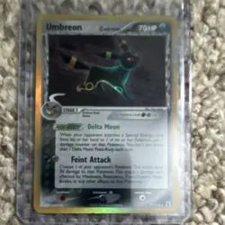 Pokemon Umbreon EX Delta Species 70 HP Feint Attack Card 17/113 Dark English - Image 1