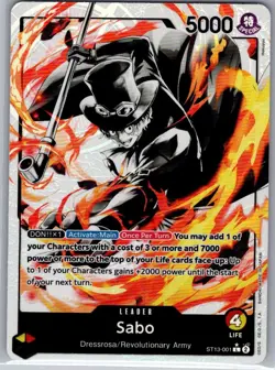 Sabo Alt Art ST13-001 English The Three Brothers - One Piece Card - NM - Image 1