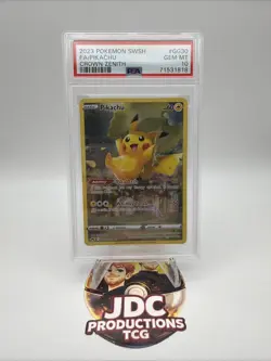 Pikachu Crown Zenith Galarian Gallery Holo Rare Card GG30/GG70 PSA 10 - Image 1
