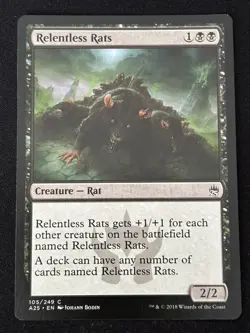 1x MTG Relentless Rats - Masters 25 (A25) #105 - Magic the Gathering - Image 5
