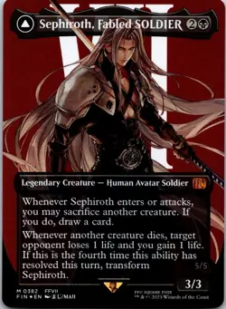 Sephiroth, Fabled SOLDIER (0382) (Borderless) M FINAL FANTASY NM FOIL - Image 1