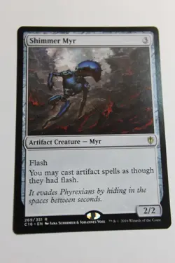 MTG Shimmer Myr x1- -Commander 2016-Lightly Played - Image 1