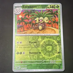 Exeggutor 103/165 Reverse holo Pokemon 151 - Image 1
