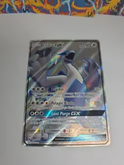 Lugia GX 207/214 Lost Thunder NM Rare Ultra Holo Pokemon - Image 2