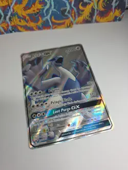 Lugia GX 207/214 Lost Thunder NM Rare Ultra Holo Pokemon - Image 3