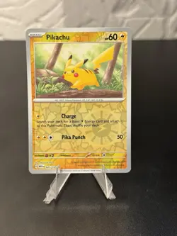 Pikachu #025/165 SV: Scarlet & Violet 151 Reverse Holo Pokemon TCG NM/M - Image 1