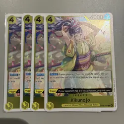 One Piece TCG Cards - (Playset) - 4x OP06-104 - Kikunojo - Rare - Eng - Image 1