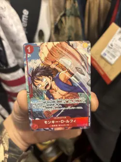 Monkey D. Luffy (Alt Art) OP14-013 SR The Azure Sea's Seven - ONE PIECE Japanese - Image 1