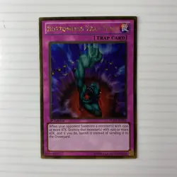 PGLD-EN069 Bottomless Trap Hole Gold Rare 1st Edition NM Yugioh Card - Image 1