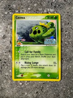 Pokemon TCG Cards Cacnea 47/100 Crystal Guardians Reverse Holo LP - Image 1