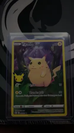 Pokemon Pikachu Celebrations Holo Rare 005/025 60 HP Thunder Jolt Card - Image 1