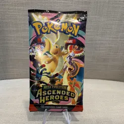 Pokemon TCG Mega Evolution Ascended Heroes Booster Pack English 10 Cards - Image 1