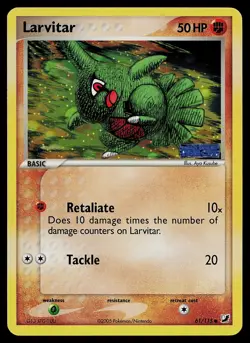 Pokemon Card - Larvitar Unseen Forces 61/115 Common Reverse Holo Stamped - Image 1