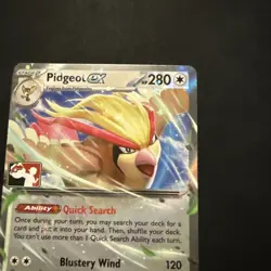 Pidgeot Ex 164/197 Play! Prize Pack Series Stamped Pokemon card - Image 2